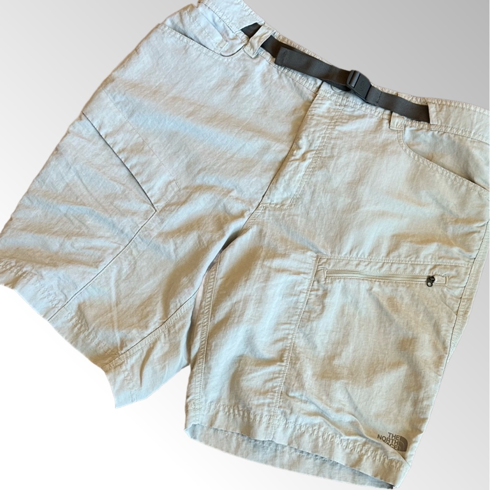 The North Face Shorts Men’s XL‎ Tan Belted  Performance Cargo Hiking Outdoor